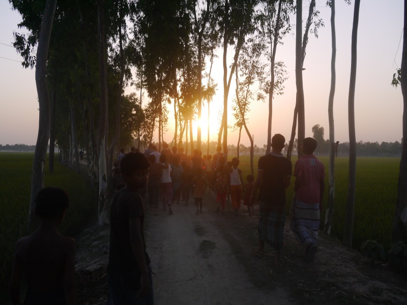 Première ballade dans la campagne du Nord du Bangladesh